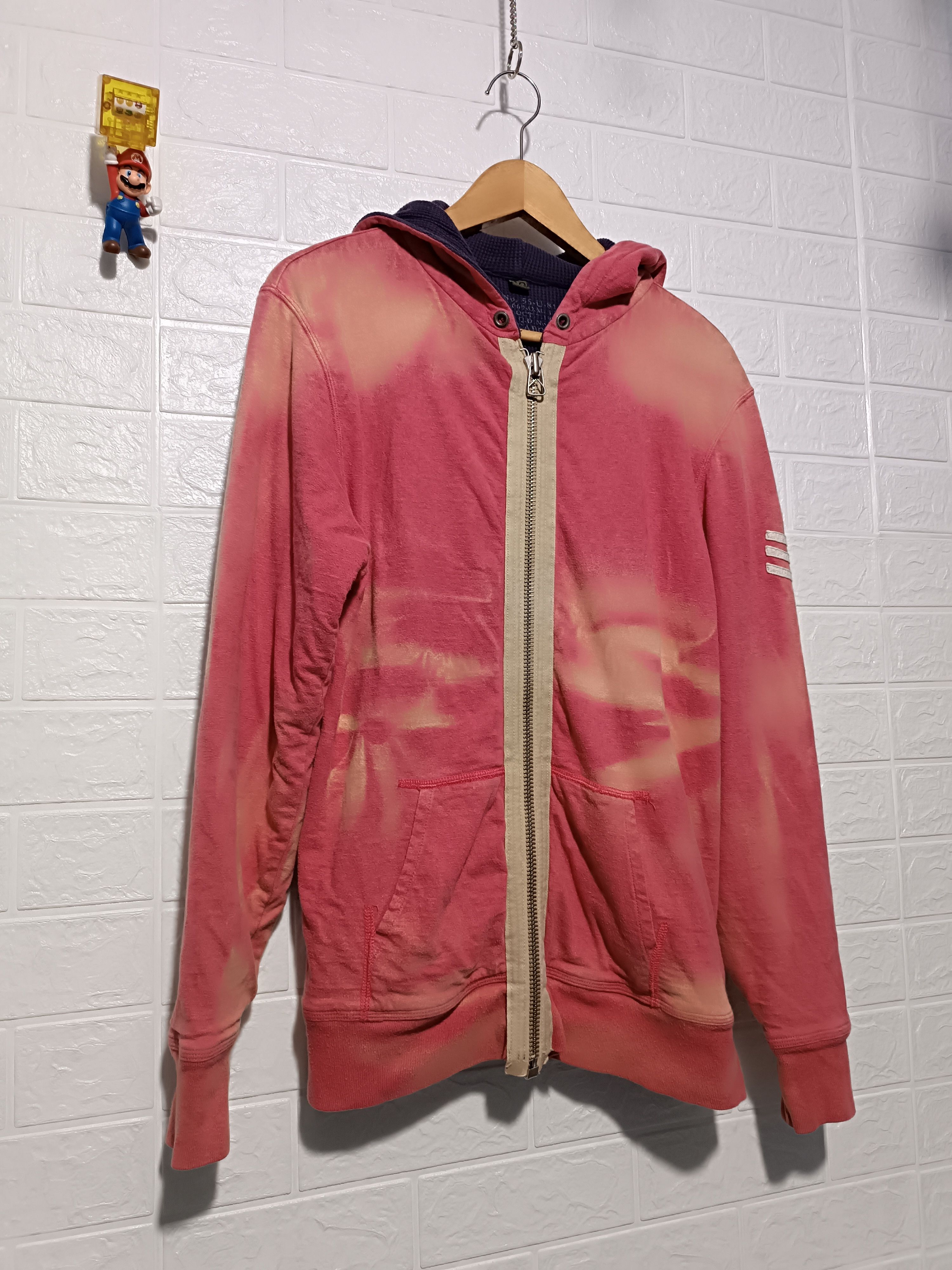 Nigel Cabourn Sun Fade Thermal Lined Reversible Zip-Up Hoodie Size US M / EU 48-50 / 2 - 2 Thumbnail