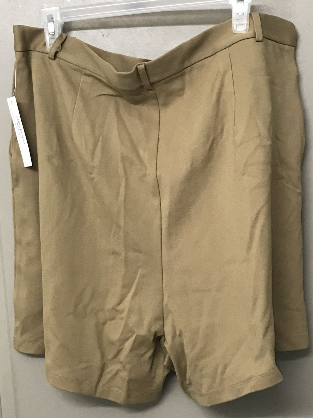 Venus Sleeveless Blazer Short Set - Camel Size 40" / US 18 - 6 Thumbnail