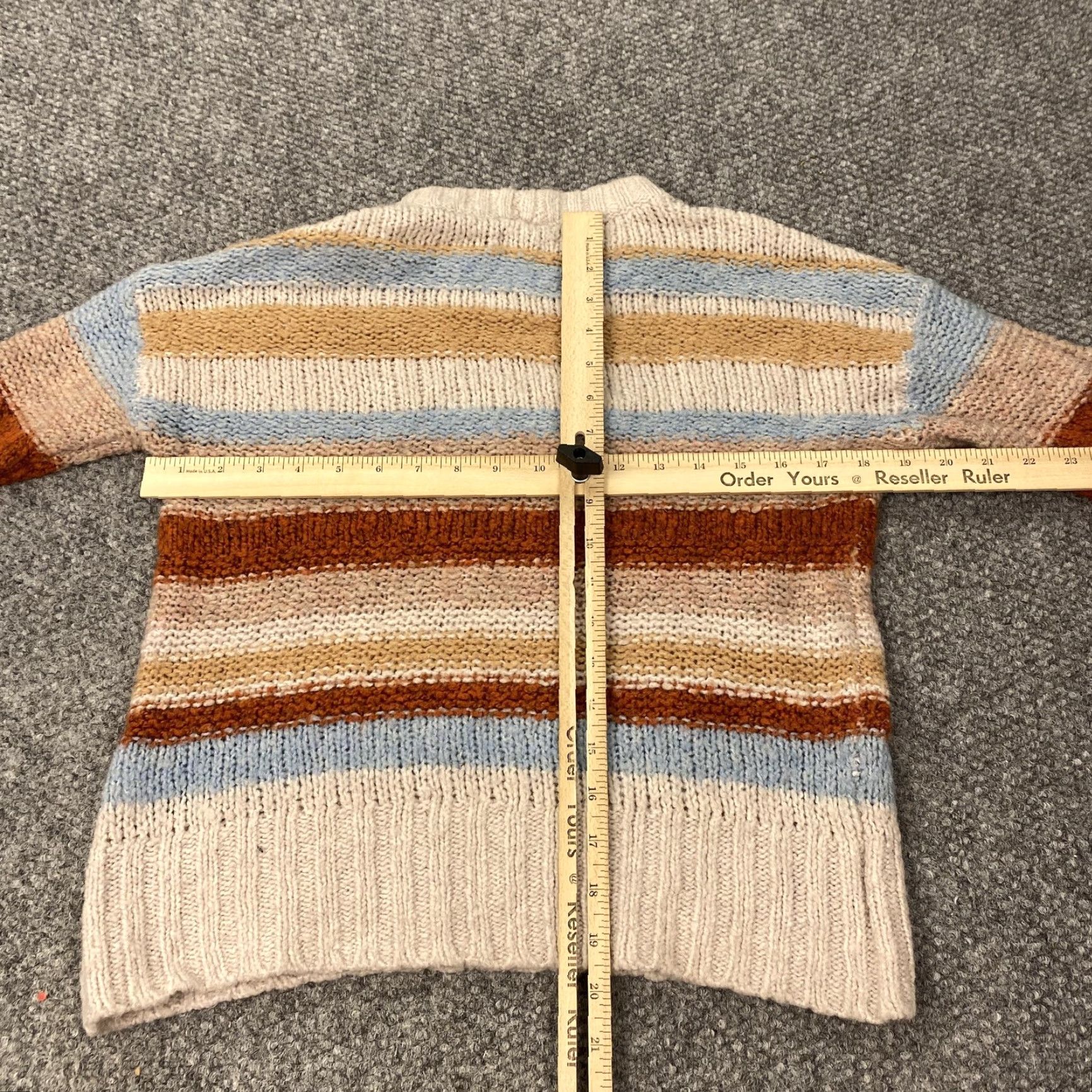 American Eagle Outfitters AMERICAN EAGLE OUTFITTERS Sweater Womens XS Striped Knit Multicolor Crewneck Casual Size XS / US 0-2 / IT 36-38 - 4 Thumbnail