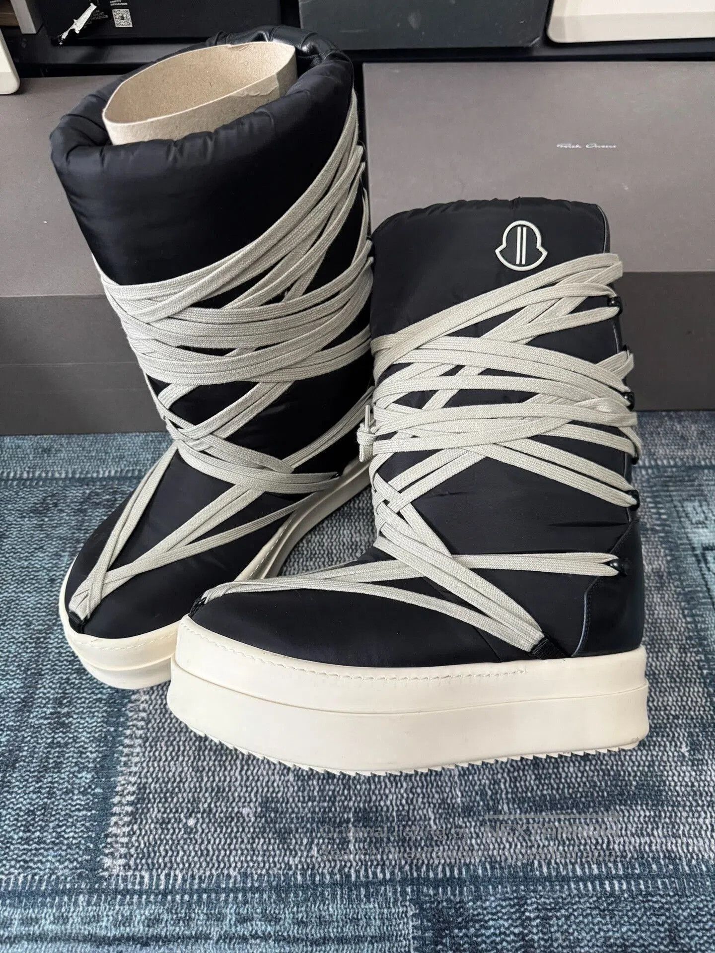Moncler rick owens Moncler collaborative thick strap boots. Size US 9 / EU 42 - 1 Thumbnail