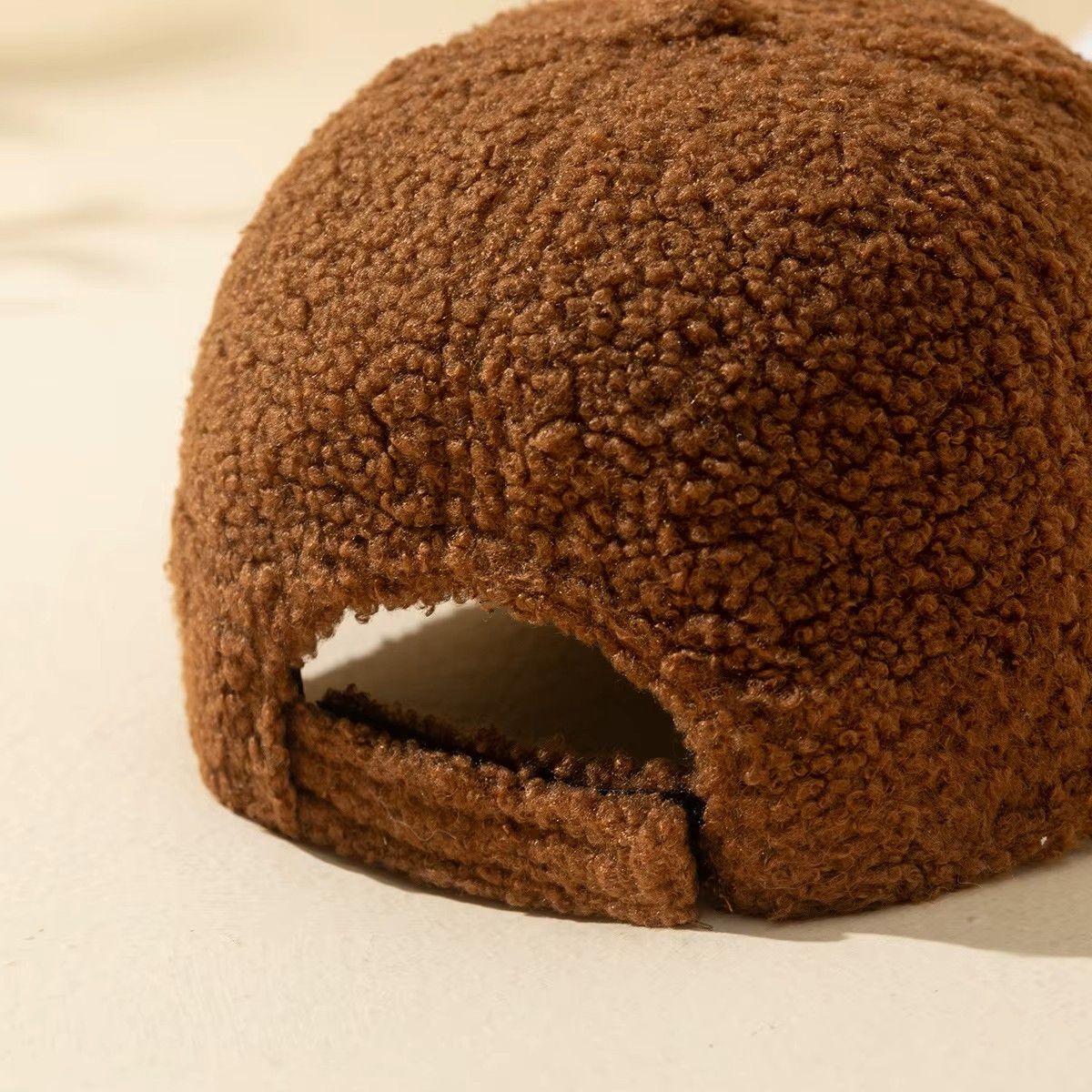Other Brown Cozy Sherpa Fleece Baseball Cap Winter Warm Soft Hat Size ONE SIZE - 4 Thumbnail