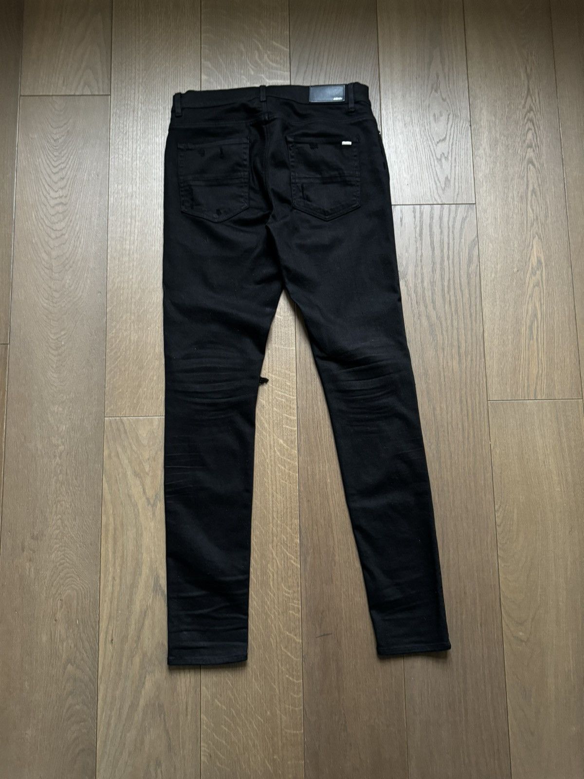 Amiri Amiri MX1 skinny ripped biker jeans black Size US 33 - 5 Thumbnail