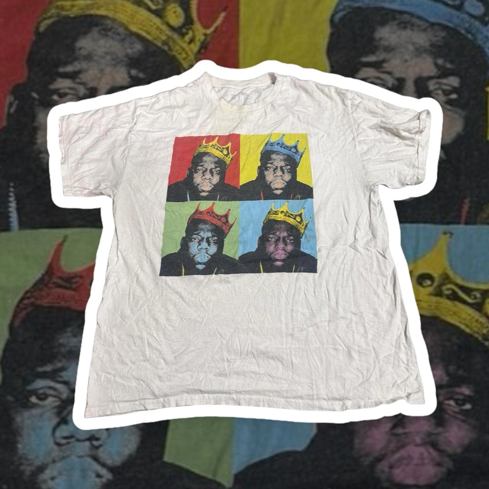 Rap Tees Classic Biggie Smalls Graphic T-Shirt - Vintage Style Size US L / EU 52-54 / 3 - 1 Thumbnail