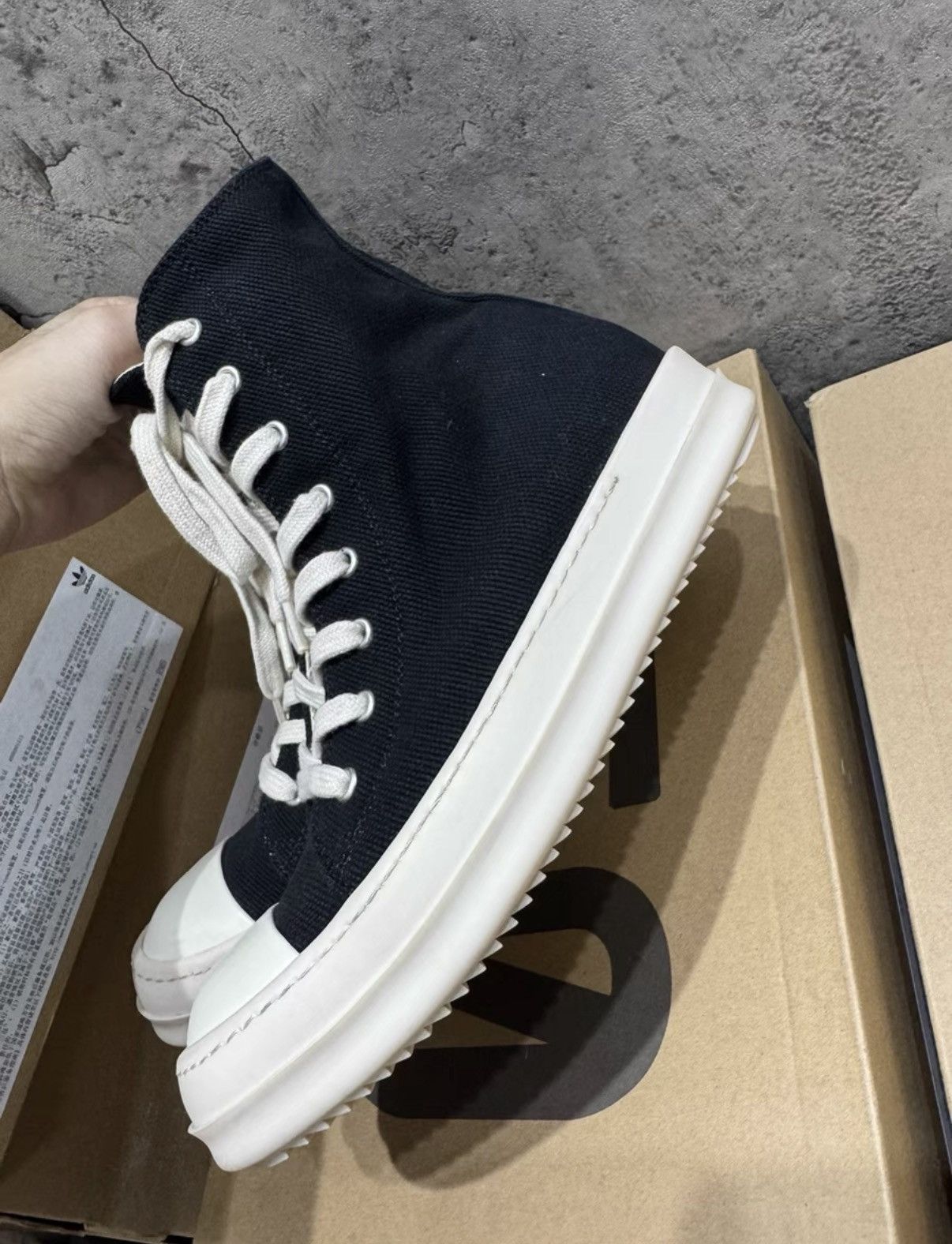 Rick Owens Rick Owens DRKSHDW Canvas Ramones K37 Size US 8 / IT 38 - 2 Thumbnail