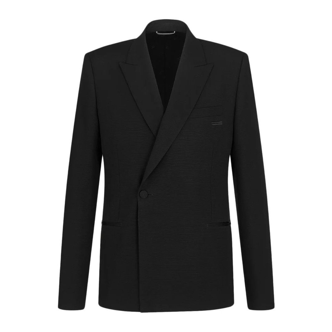 Dior DIOR $3900 Black Wool Oblique Jacket New & Authentic (Men's Size US L / EU 52-54 / 3 - 1 Thumbnail