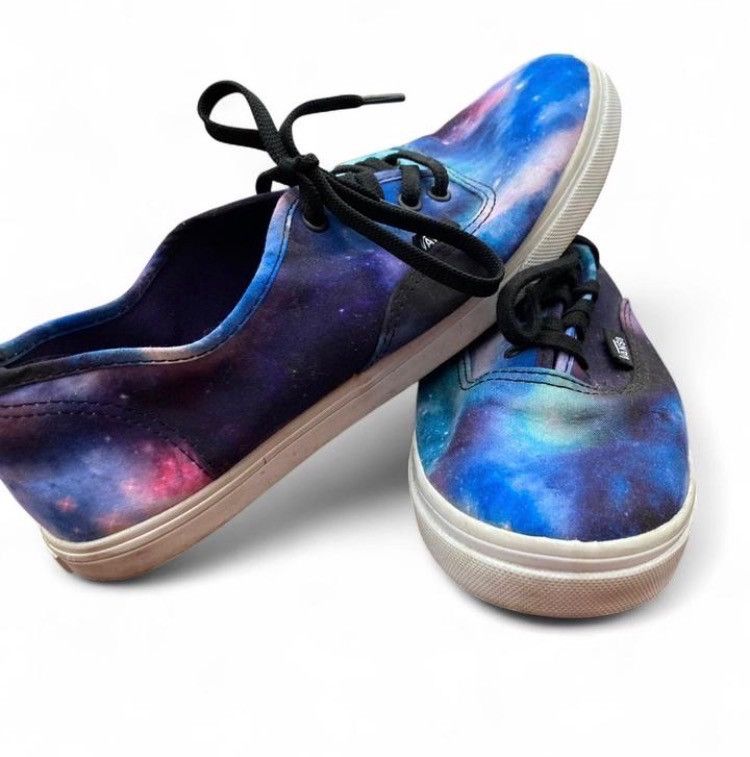Vans Vans Unisex Galaxy Print Sneakers - Blue and Purple Size US 7 / IT 37 - 2 Thumbnail