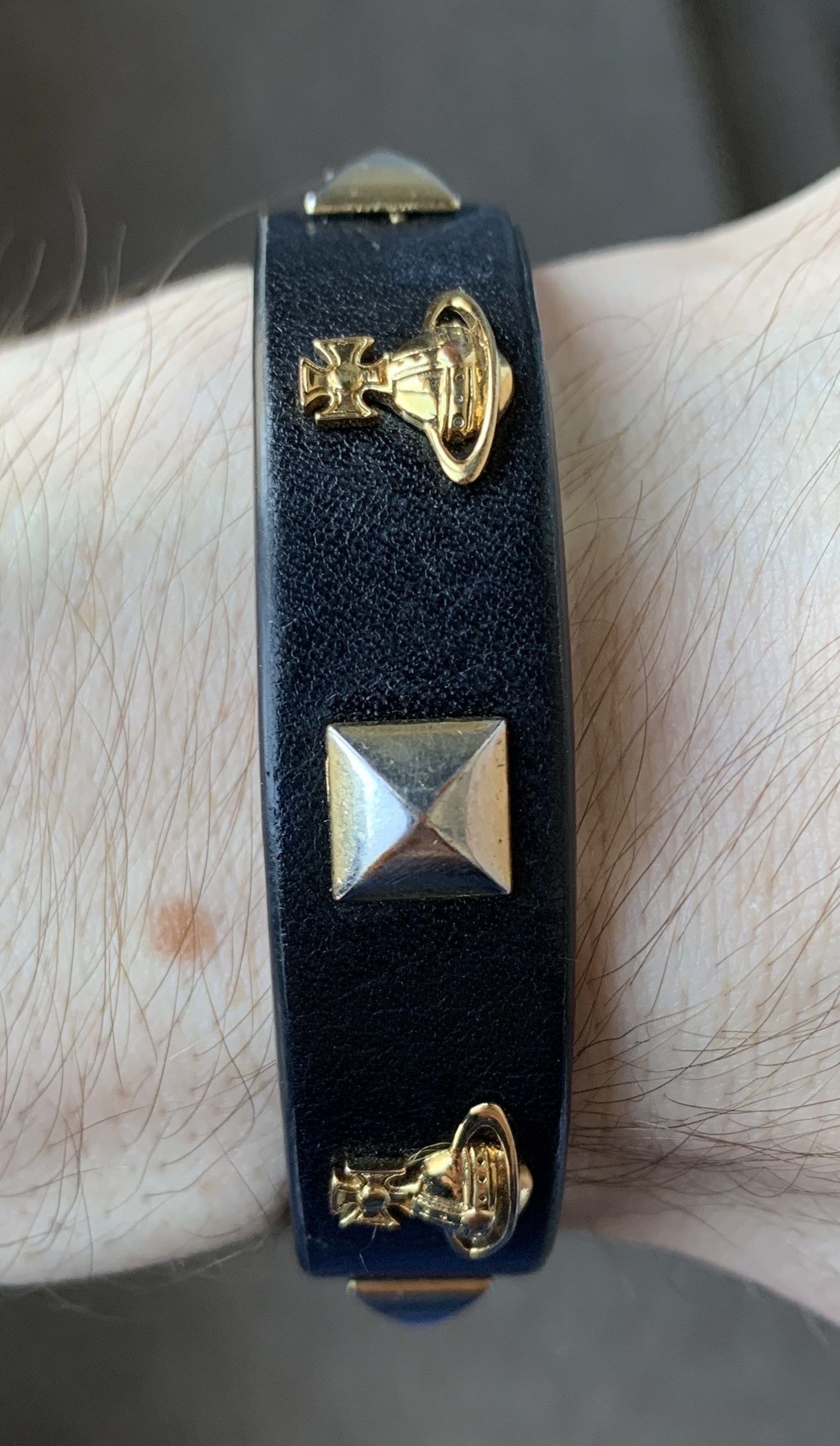Vivienne Westwood S/S 2019 Vivienne Westwood Norfolk Leather Bracelet + Box Size ONE SIZE - 15 Thumbnail