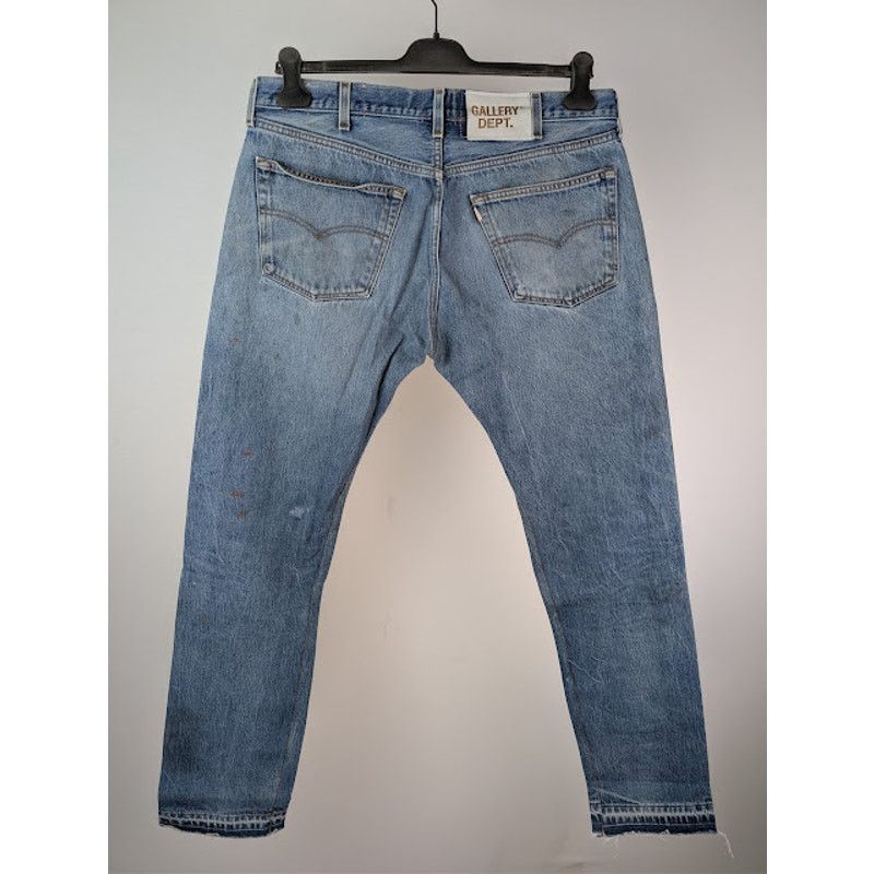 Gallery Dept. o1rshd1 Levi's 501 Reconstructed Denim Jeans in Indigo Blue Size US 35 - 12 Thumbnail