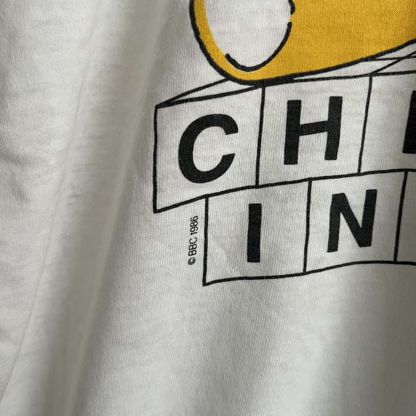 Vintage Vintage BBC 1986 Children In Need T Shirt Sz XL White Size US XL / EU 56 / 4 - 4 Thumbnail
