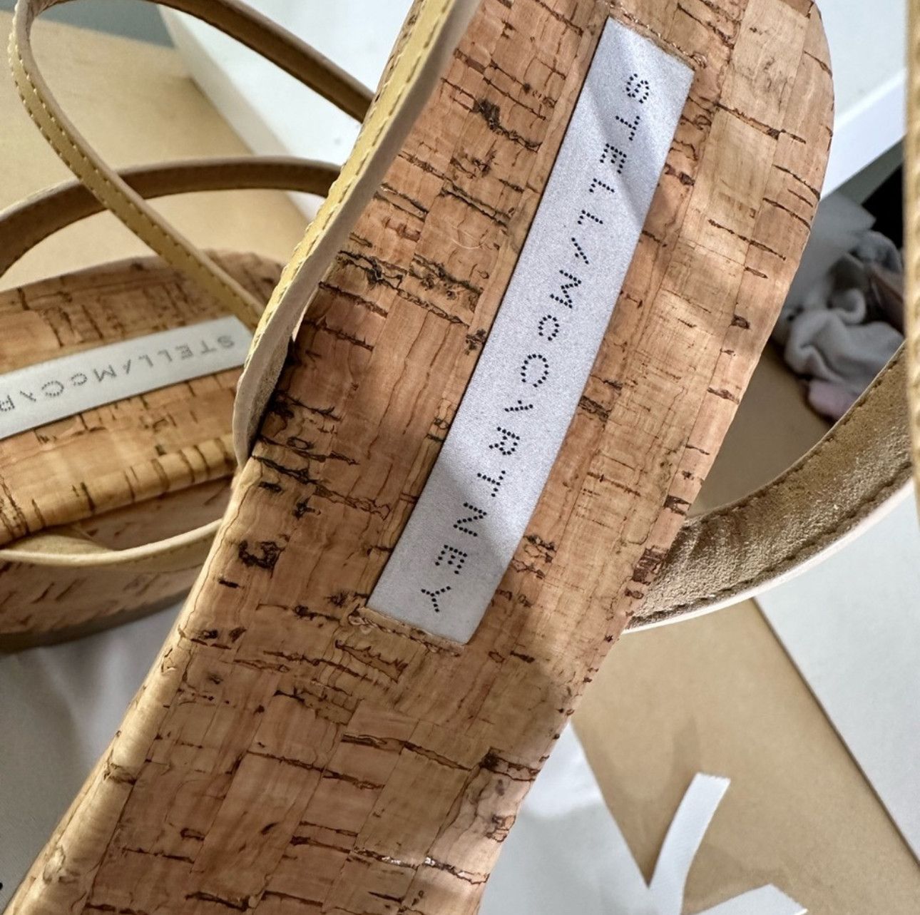 Stella McCartney Stella McCartney cork wedge buckle sandles tan 41 Size US 11 / IT 41 - 8 Thumbnail