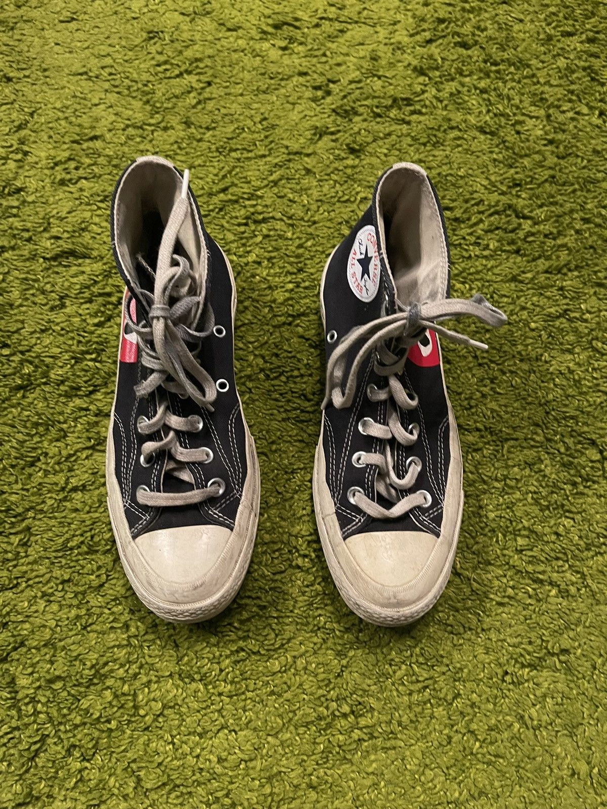 Comme des Garcons × Comme des Garcons PLAY × Converse Comme des Garçons PLAY x Converse high top sneakers Size US 7 / IT 37 - 5 Thumbnail