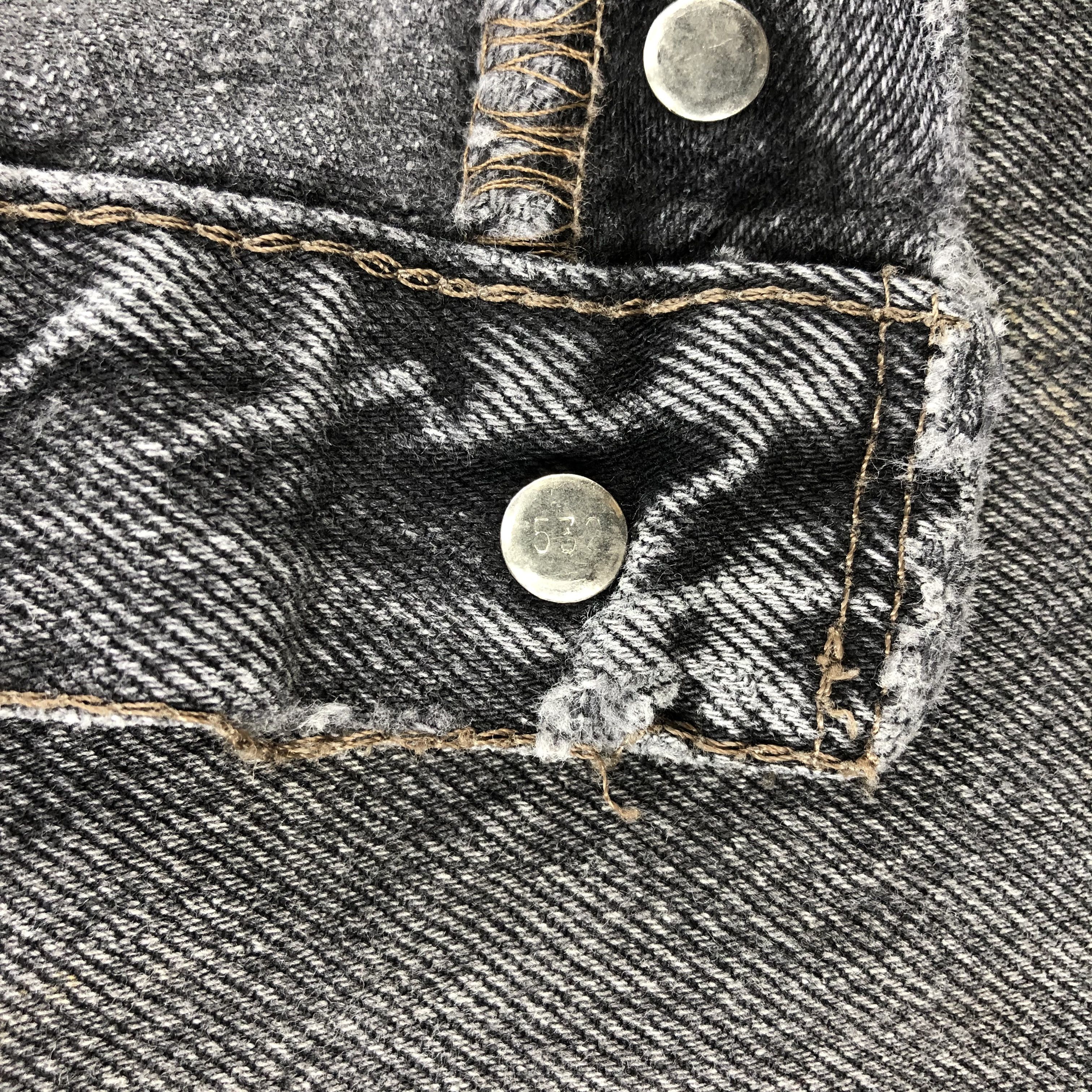 Levi's Vintage 90s Faded Black Levis 501 Jeans-JM2272 Size US 36 / EU 52 - 13 Thumbnail