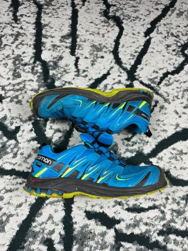 Salomon Salomon XA Pro 3D goretex 49 1/3 blue outdoor trekking shoes Size US 14 / EU 47 - 3 Thumbnail