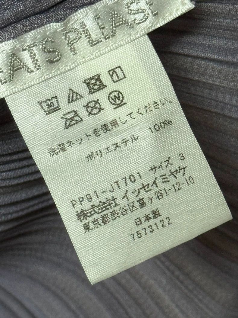 Issey Miyake Issey Miyake size:3 Brown pleated long-sleeved top Size S / US 4 / IT 40 - 4 Thumbnail