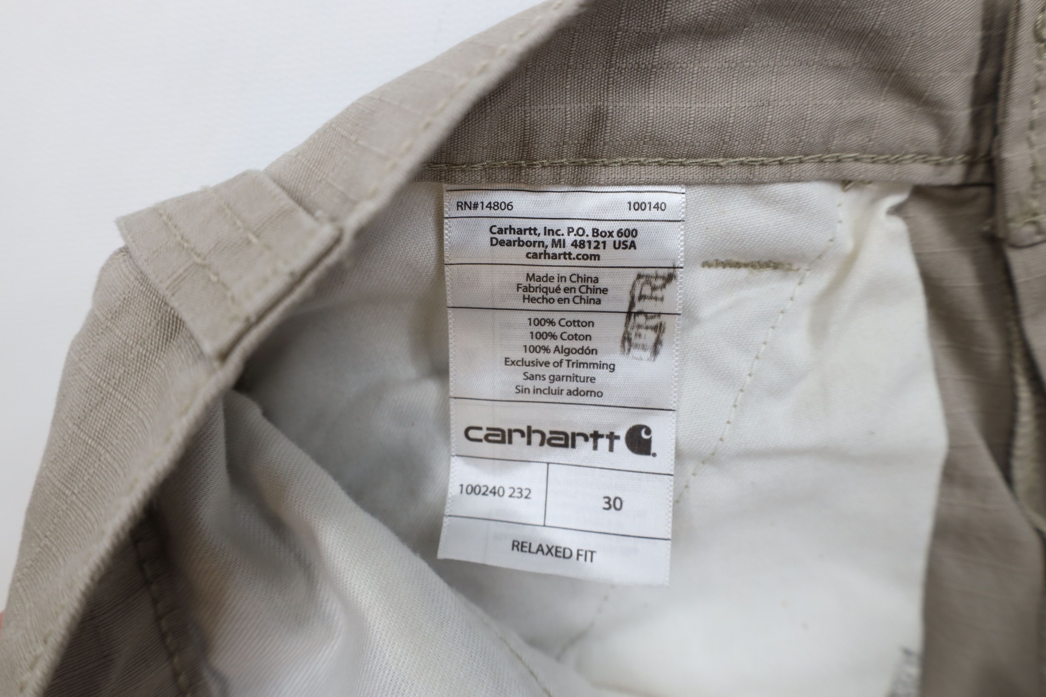 Carhartt × Vintage Vintage Carhartt Relaxed Fit Ripstop Dungaree Shorts Size US 30 / EU 46 - 7 Thumbnail