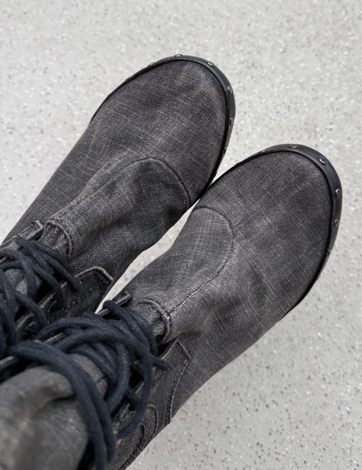 Diesel Vintage 2000s Y2k Diesel Heels Shoes Denim Style Rare Size US 8.5 / IT 38.5 - 11 Thumbnail