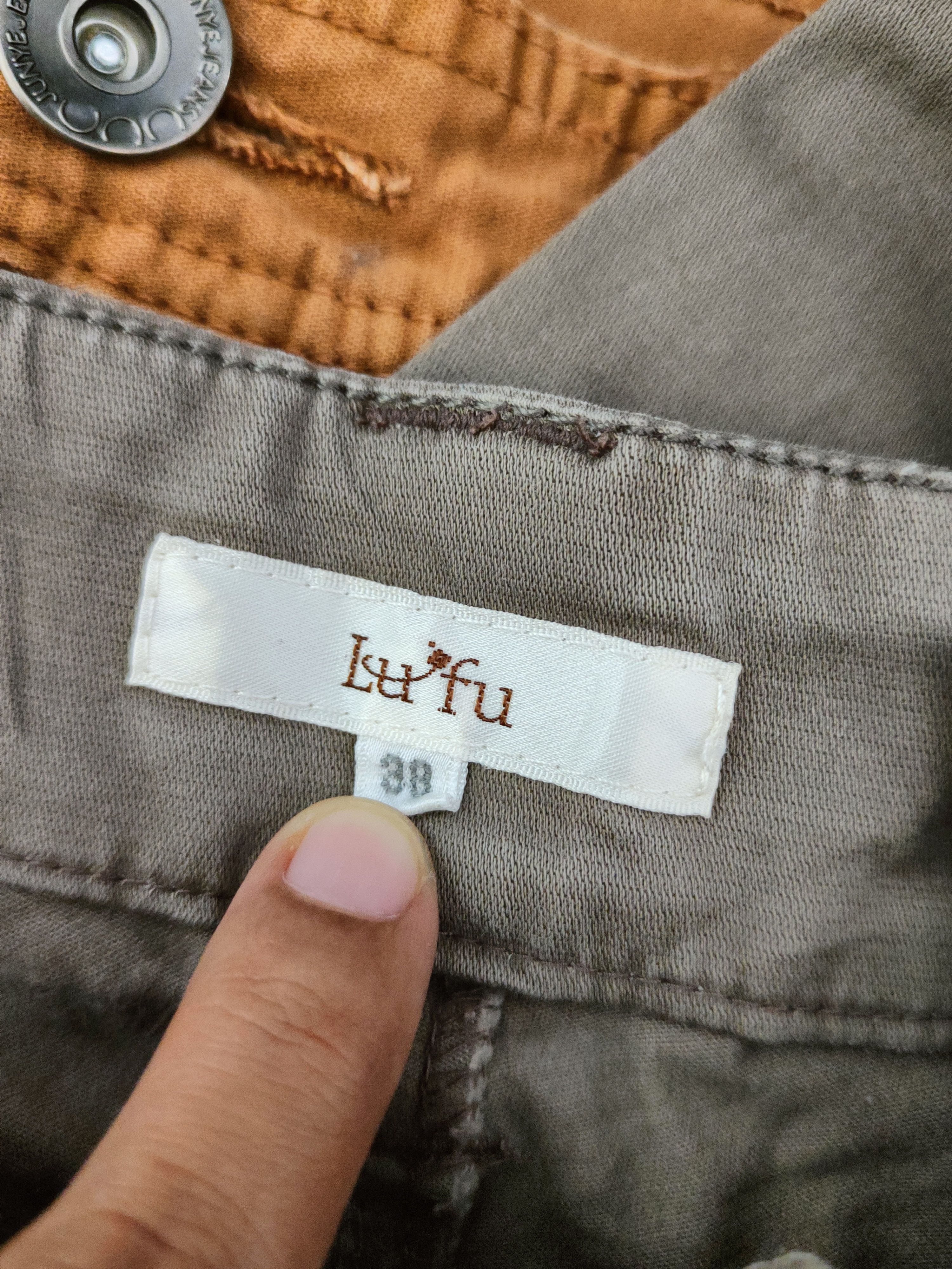 Japanese Brand DL Lufu Beige Multipocket Cargo Pants #46-416 Size 26" / US 2 / IT 38 - 13 Thumbnail