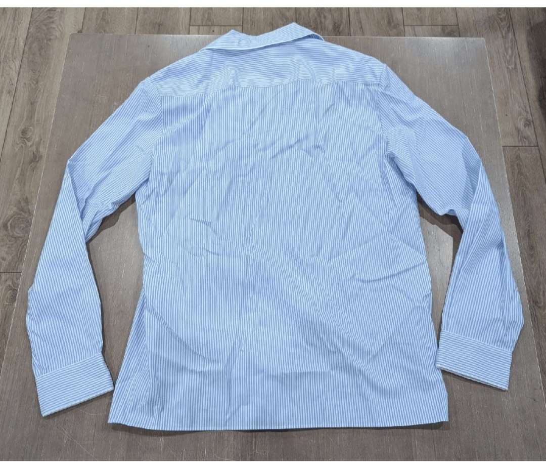 Balmain BALMAIN Striped LS Button Up Pajama Shirt Light Blue 50 Size US M / EU 48-50 / 2 - 4 Thumbnail