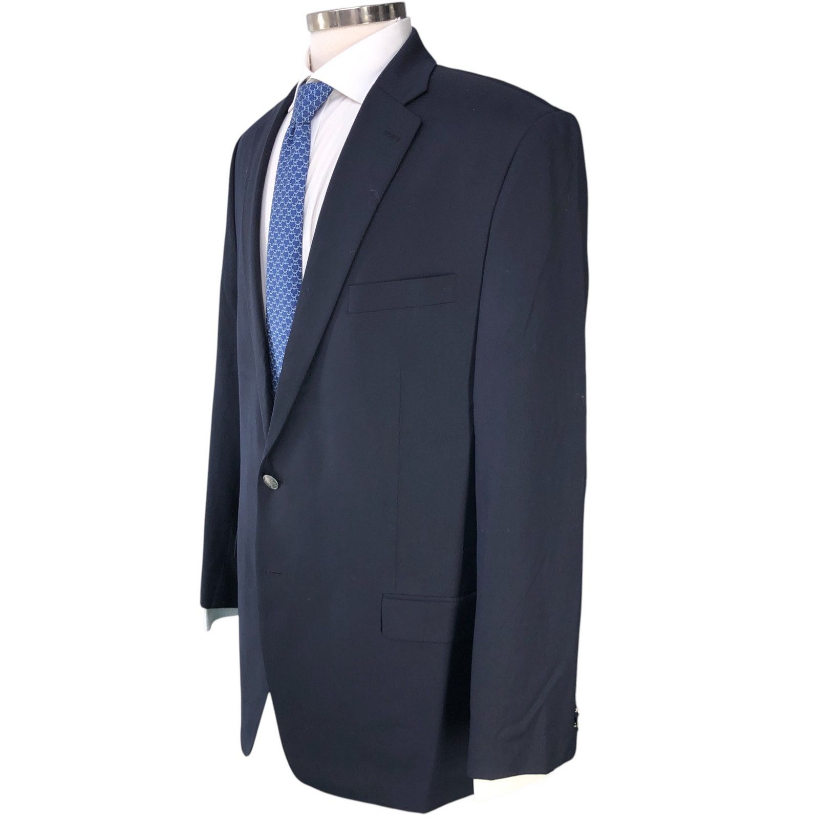 Michael Kors Michael Kors Size 46L Blazer Classic Navy Gold Metal Button Size 46L - 6 Thumbnail
