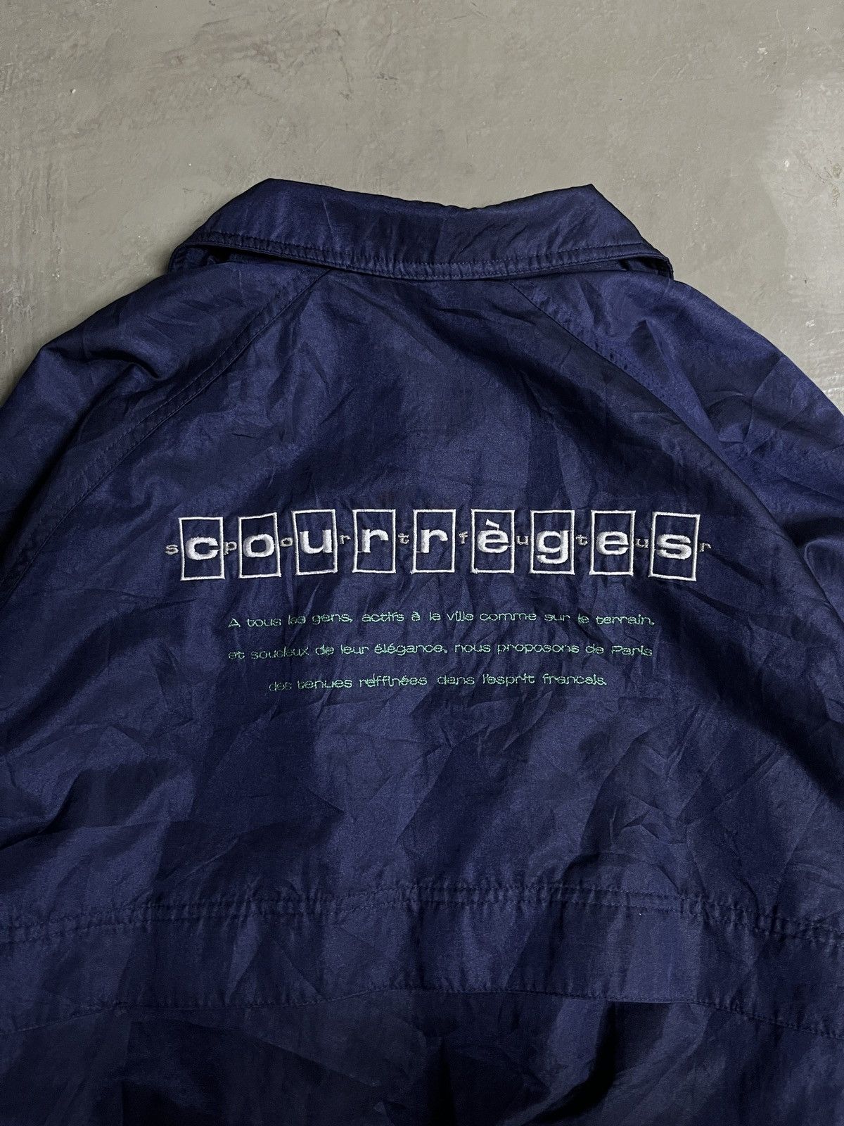 Courreges COURREGES Sport Futur Nylon Jacket Embroidery Spell Out Size US M / EU 48-50 / 2 - 2 Thumbnail