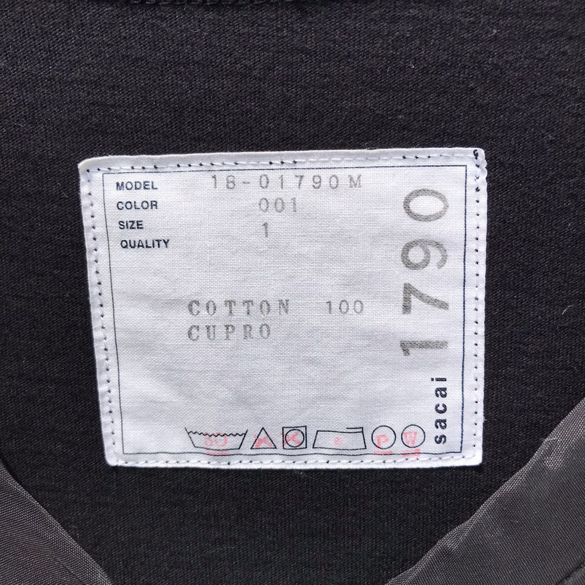 Sacai Sacai 1790 Black Vneck Pocket Tee Sacai Japanese Designer Size US M / EU 48-50 / 2 - 11 Thumbnail