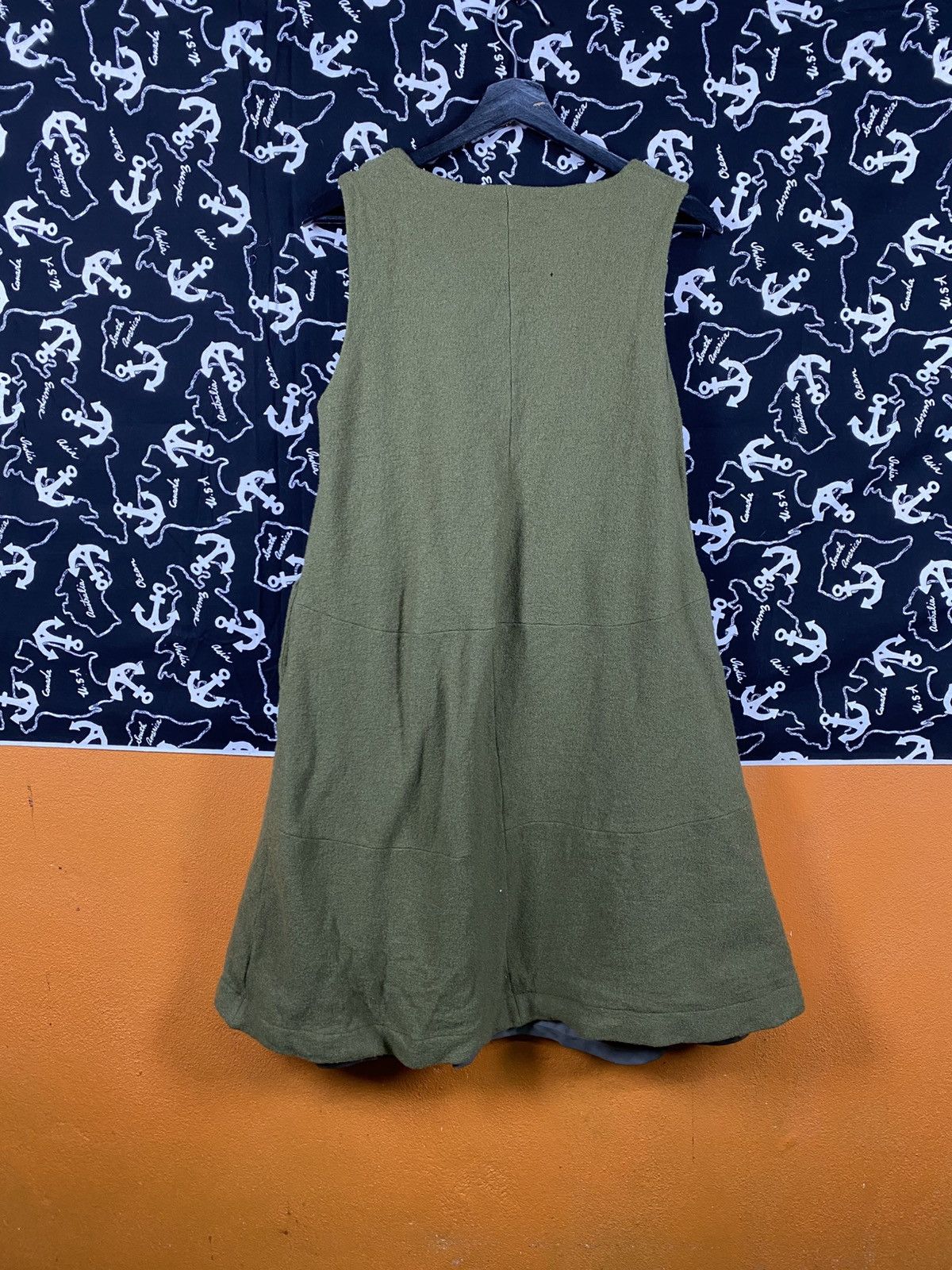 Japanese Brand Keiko Kishi by Nosh Vintage Wool Sleeveless Dress Minimalist Size S / US 4 / IT 40 - 8 Thumbnail