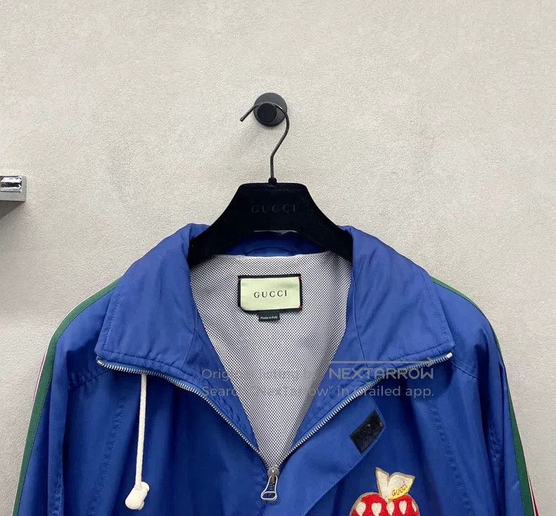 Gucci Gucci Logo Apple Series Blue Jacket Size US M / EU 48-50 / 2 - 3 Thumbnail
