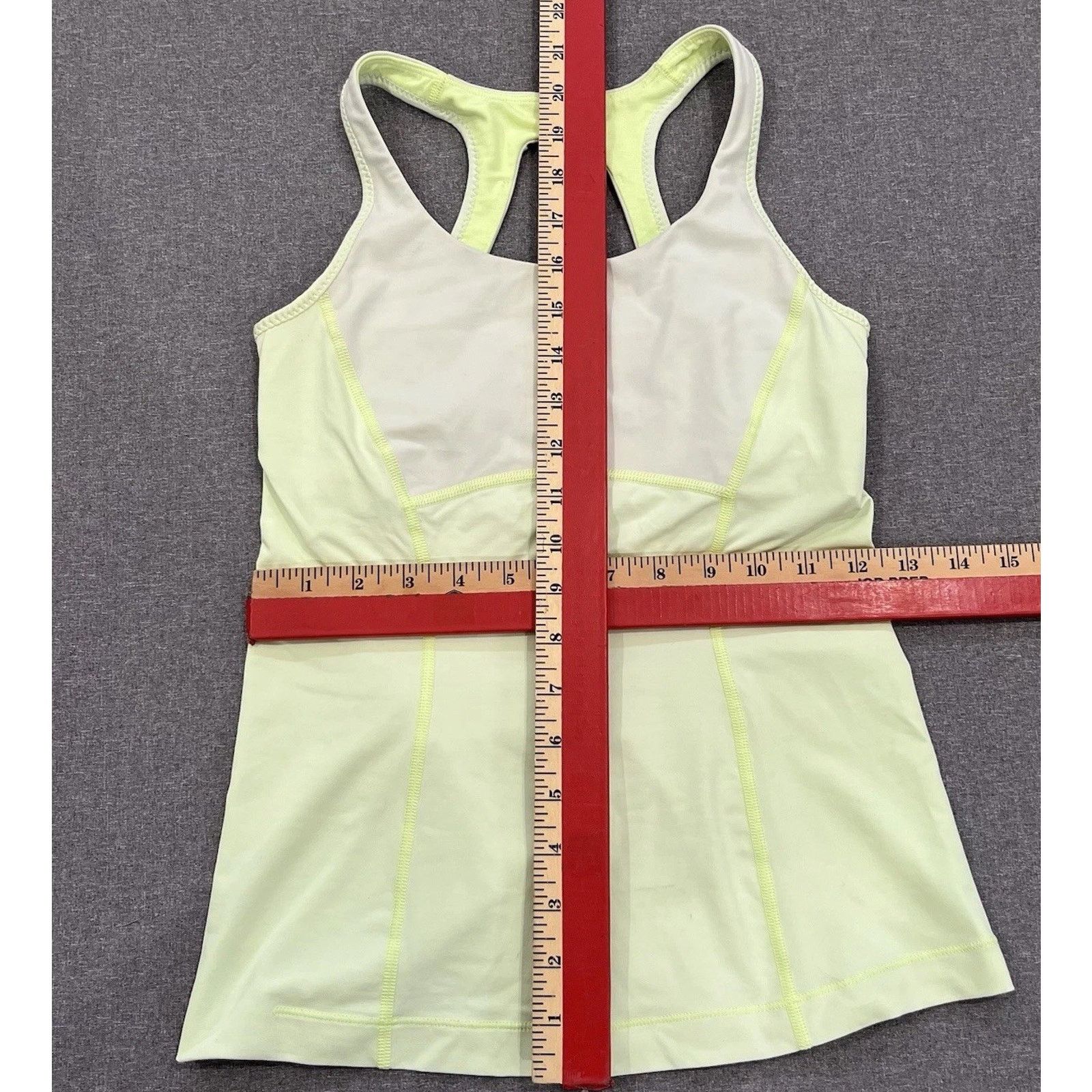 Lululemon LULULEMON Run Pace Tank Top Neon Faded Racerback Yoga Size 8 Size M / US 6-8 / IT 42-44 - 3 Thumbnail