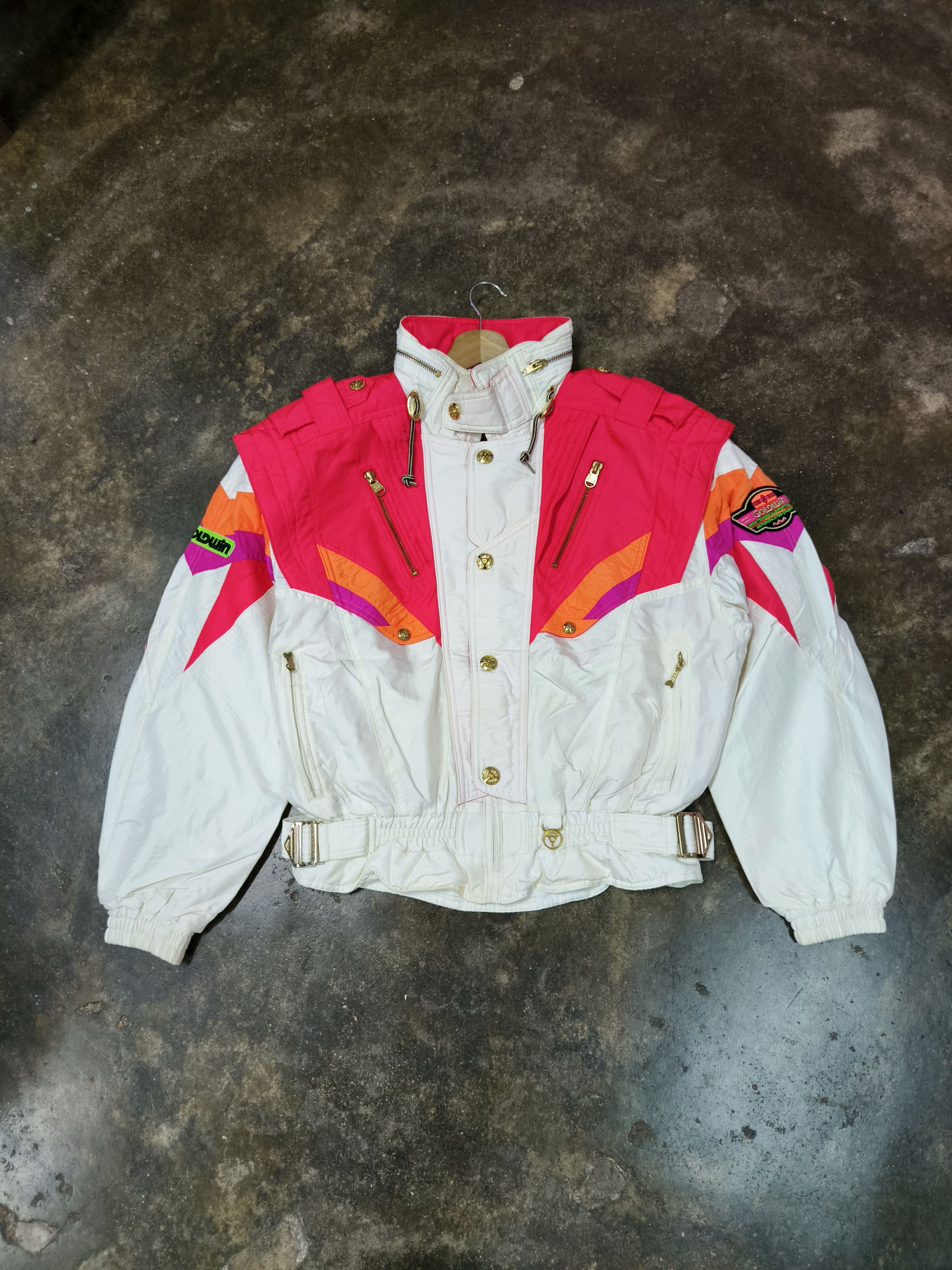 Goldwin GOLDWIN COMPETITION MULTICOLOR SKI BOMBER JACKET Size L / US 10 / IT 46 - 1 Thumbnail