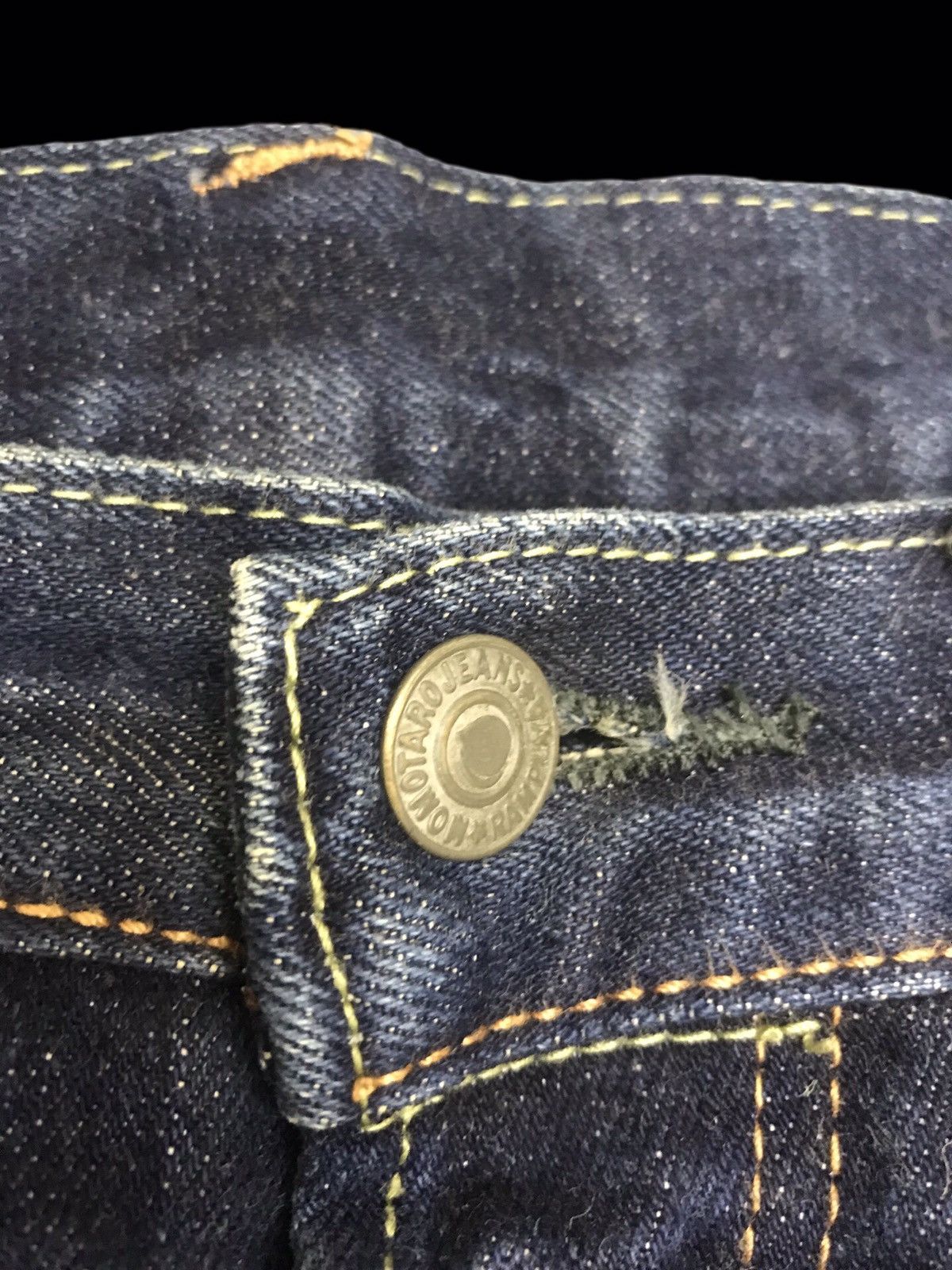 Japanese Brand 💥RAW DENIM💥MOMOTARO Heavyweight Selvedge Biker Denim F110 Size US 30 / EU 46 - 10 Thumbnail