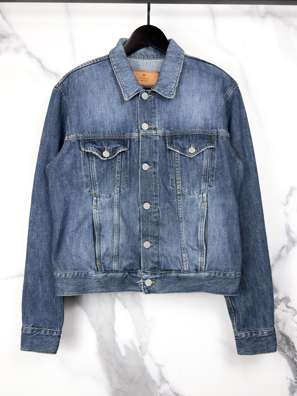 Gucci Gucci Tom Ford Vintage Two Pocket Button Up Denim Jacket Size US S / EU 44-46 / 1 - 1 Thumbnail