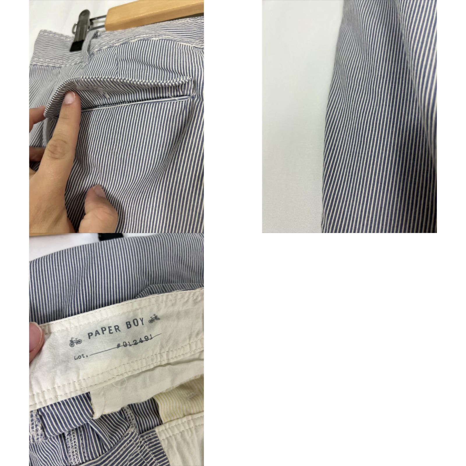 Anthropologie Anthropologie Pants Blue White Pinstripe Paper Boy Ankle 31 Womens Regular 31 Blue Pinstripe 90s? Size 24" / US 00 / IT 34 - 9 Thumbnail