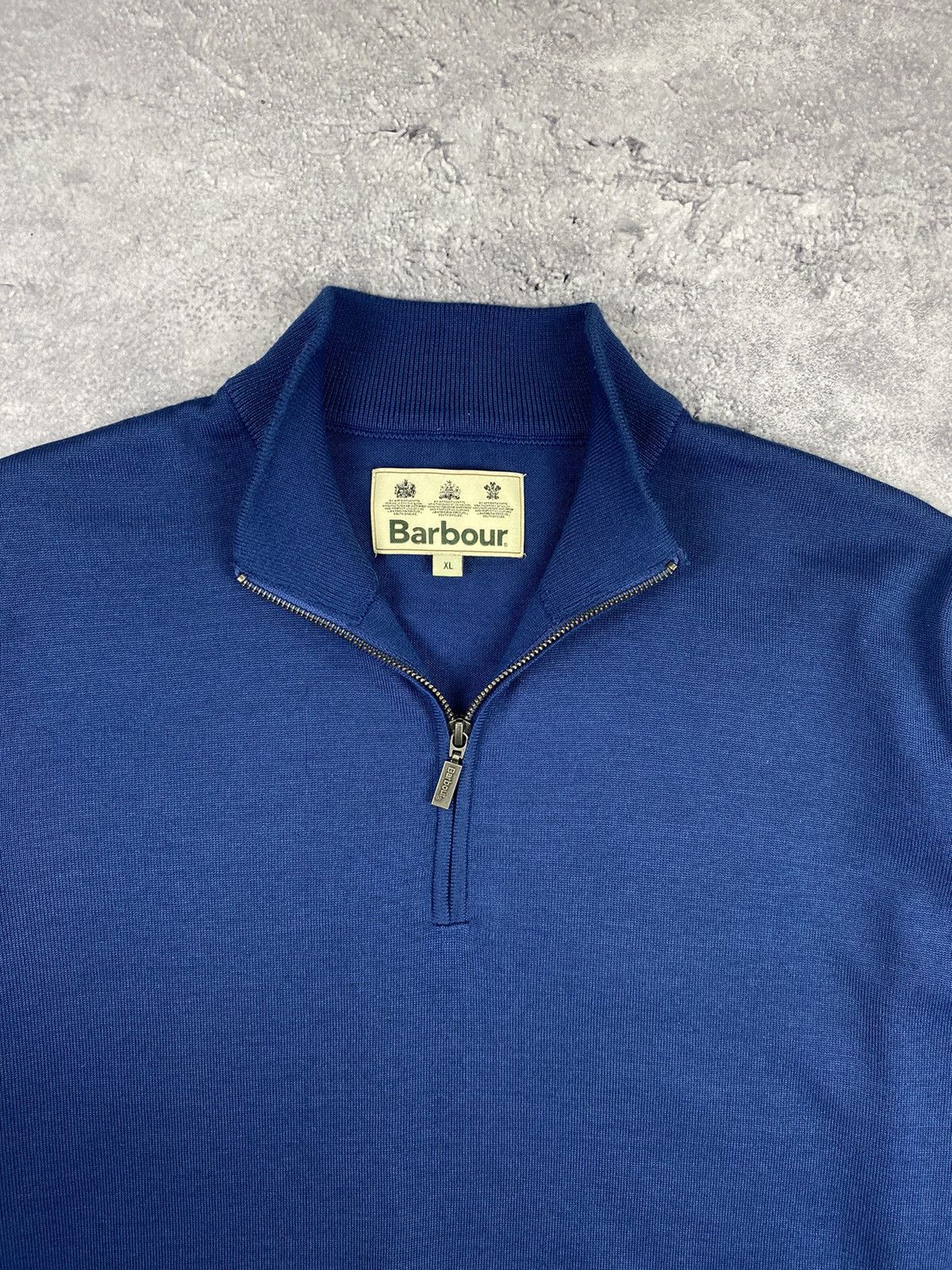 Barbour × Vintage Vintage Barbour Luxury Half Zip Wool Sweater Jumper Size US XL / EU 56 / 4 - 7 Thumbnail