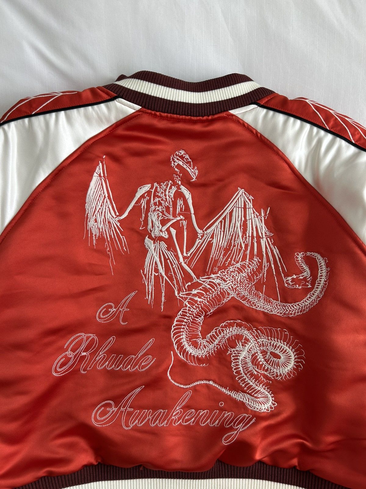 Rhude Rhude Souvenir Reversible Jacket Embroider Tiger Snake Skull Size US M / EU 48-50 / 2 - 10 Thumbnail