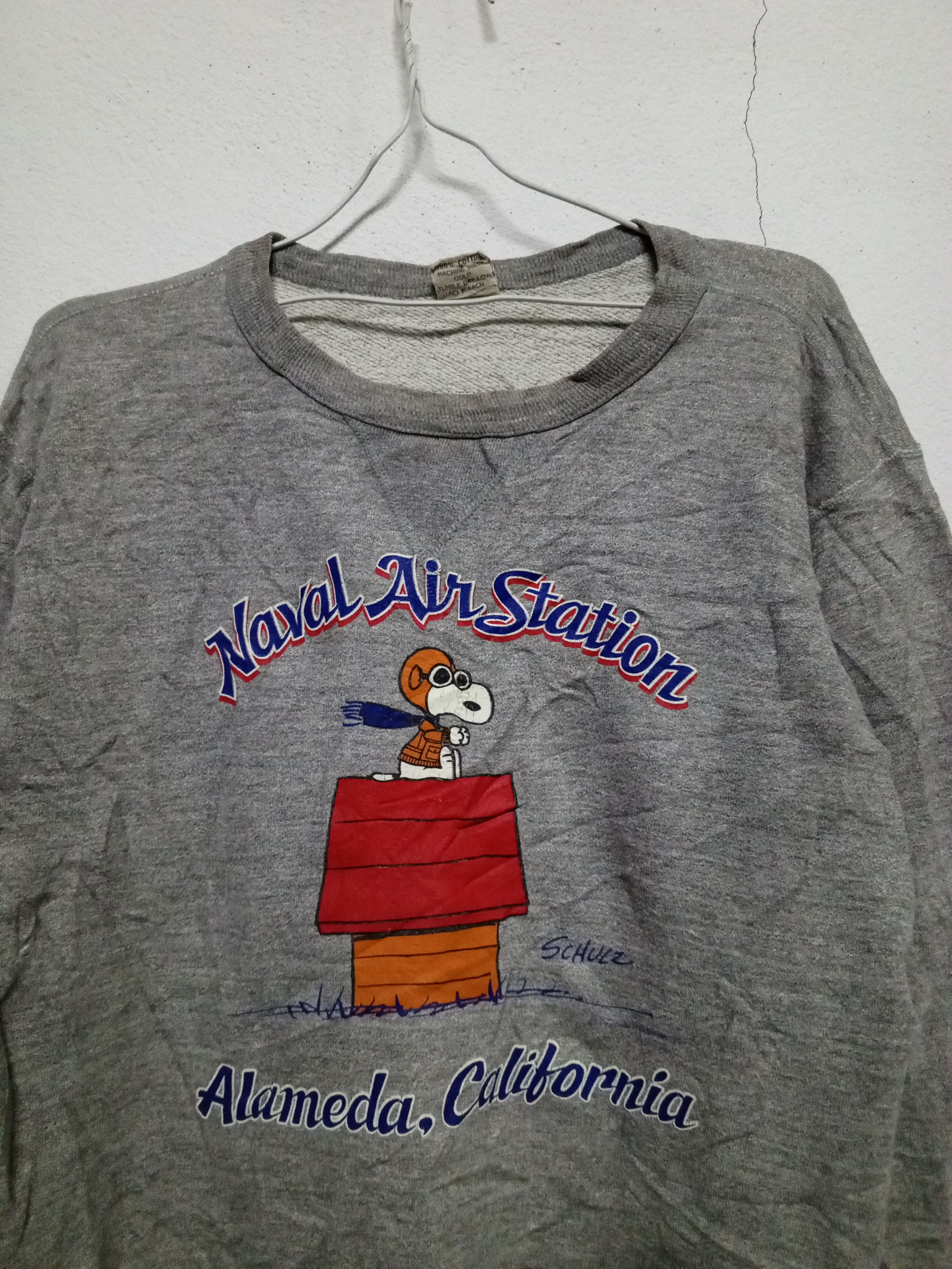 Buzz Rickson's ♨️rare80s peanuts (military naval air station ) Size US L / EU 52-54 / 3 - 4 Thumbnail