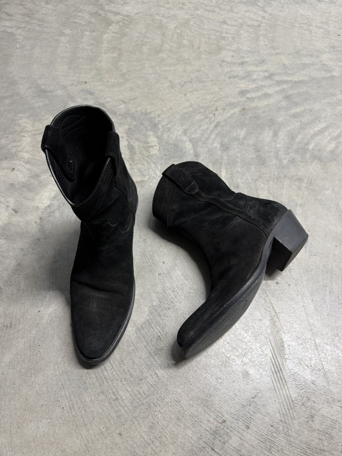 Saint Laurent Paris Saint Laurent Eastwood 45 Santiag Cowboy Boots Size US 12 / EU 45 - 1 Thumbnail