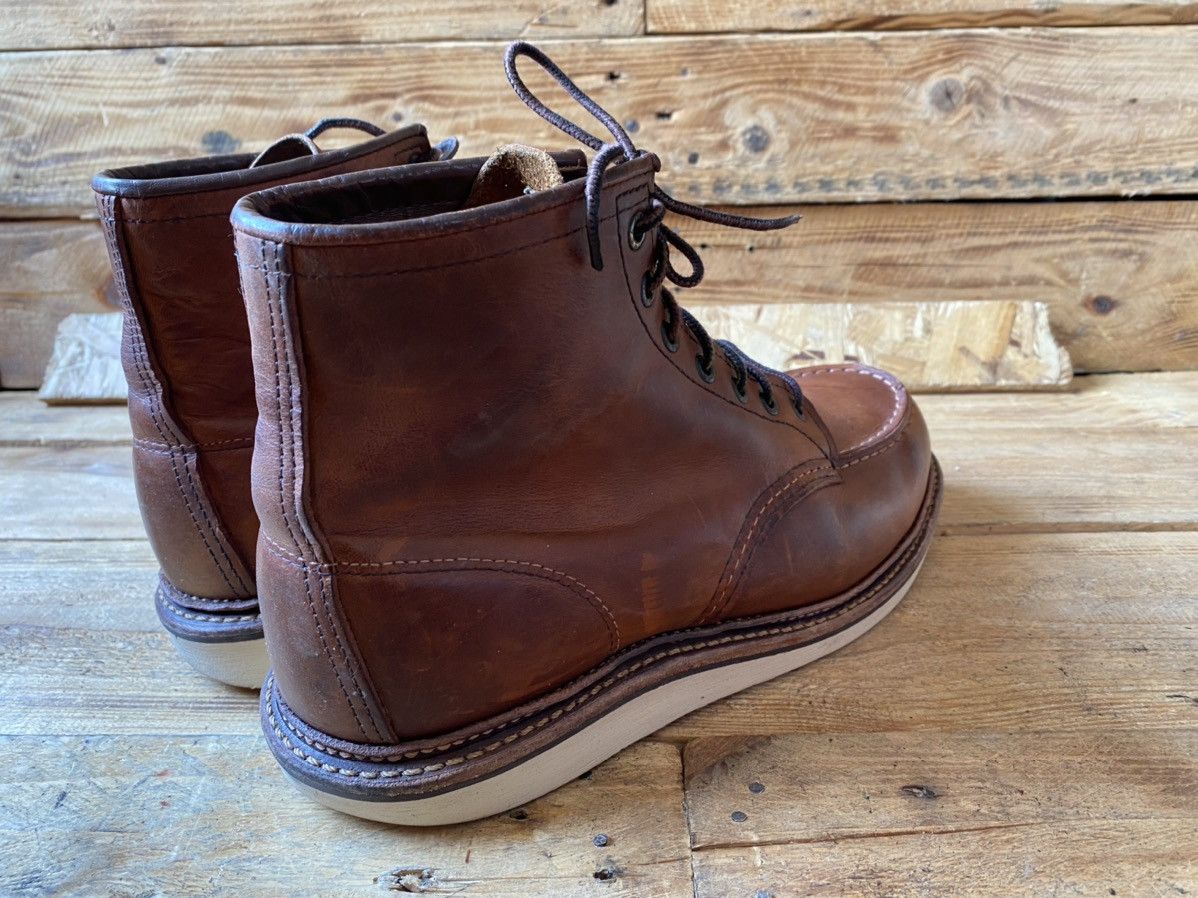 Red Wing Redwing moc-toe style 1907 brown leather boots US8.5 uk7.5 Size US 8.5 / EU 41-42 - 7 Thumbnail