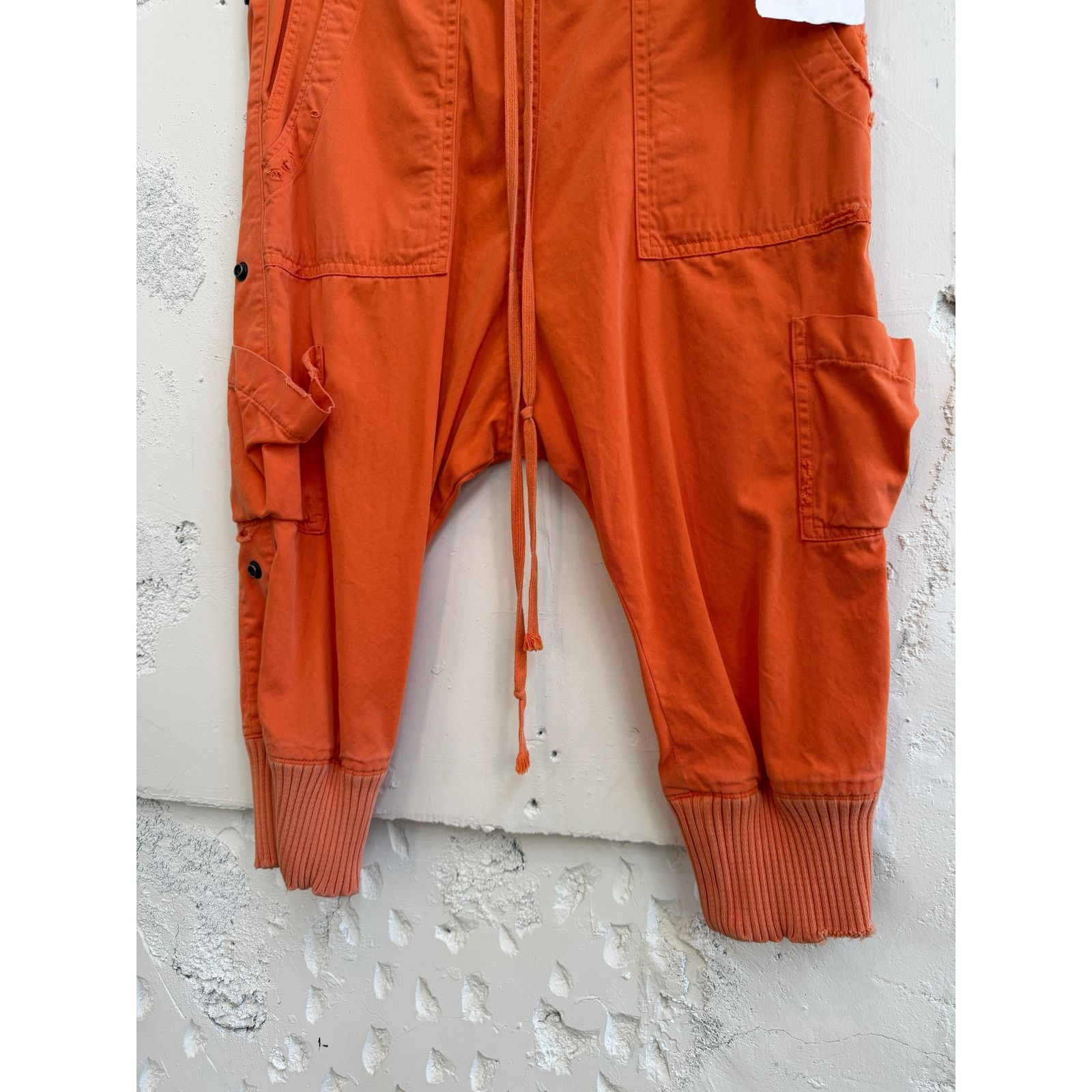 Greg Lauren Greg Lauren SAMPLE Orange Drop Lounge Cropped Pants Size US 32 / EU 48 - 2 Thumbnail