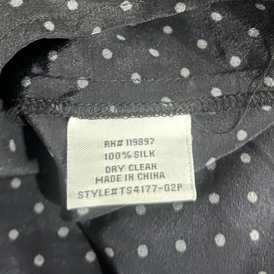 Other Royal Project Silk Polka Dot Long Sleeve Button Down Blouse Size L / US 10 / IT 46 - 4 Thumbnail