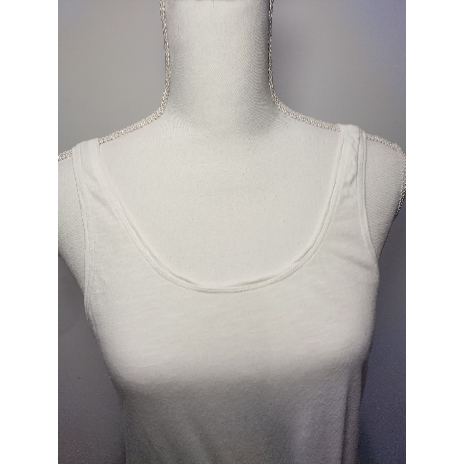 14th & Union 14th & Union Women Tank Top Tie Scoop Neck Sleeveless White Size S / US 4 / IT 40 - 9 Thumbnail