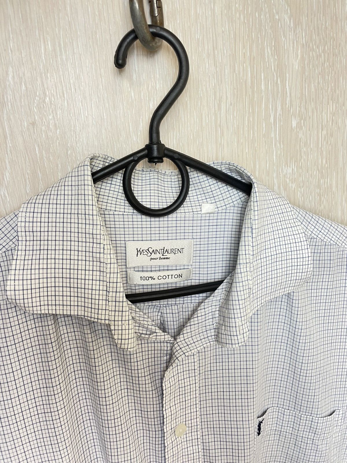 Yves Saint Laurent Vintage YSL Yves Saint Laurent Shirt Button Up Size US L / EU 52-54 / 3 - 7 Thumbnail