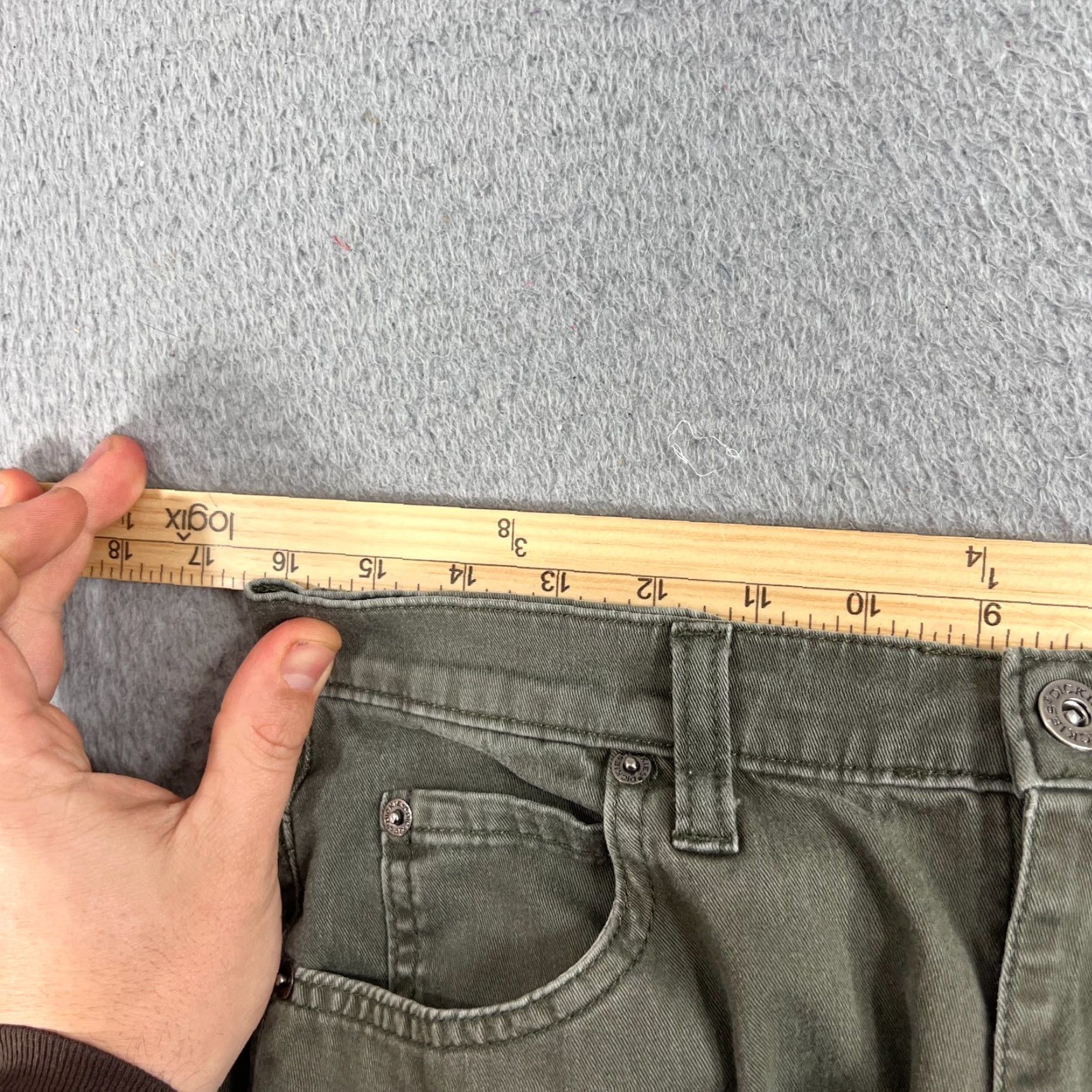 Dickies Dickies Jeans Mens 32x29 Green Duck Canvas Work Fit Regular Straight Denim Pockets 90s Y2K Vintage No Size US 32 / EU 48 - 5 Thumbnail