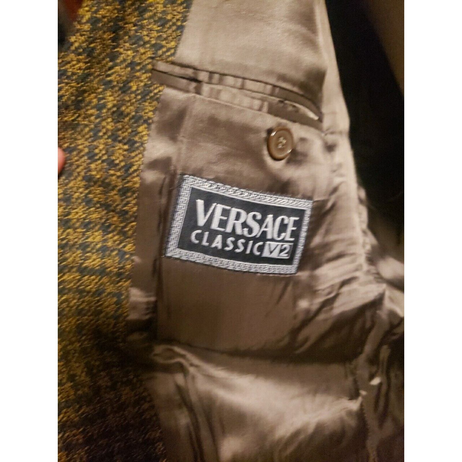 Versace V2 by VERSACE 1990s 1 button blazer Size 48L - 4 Thumbnail