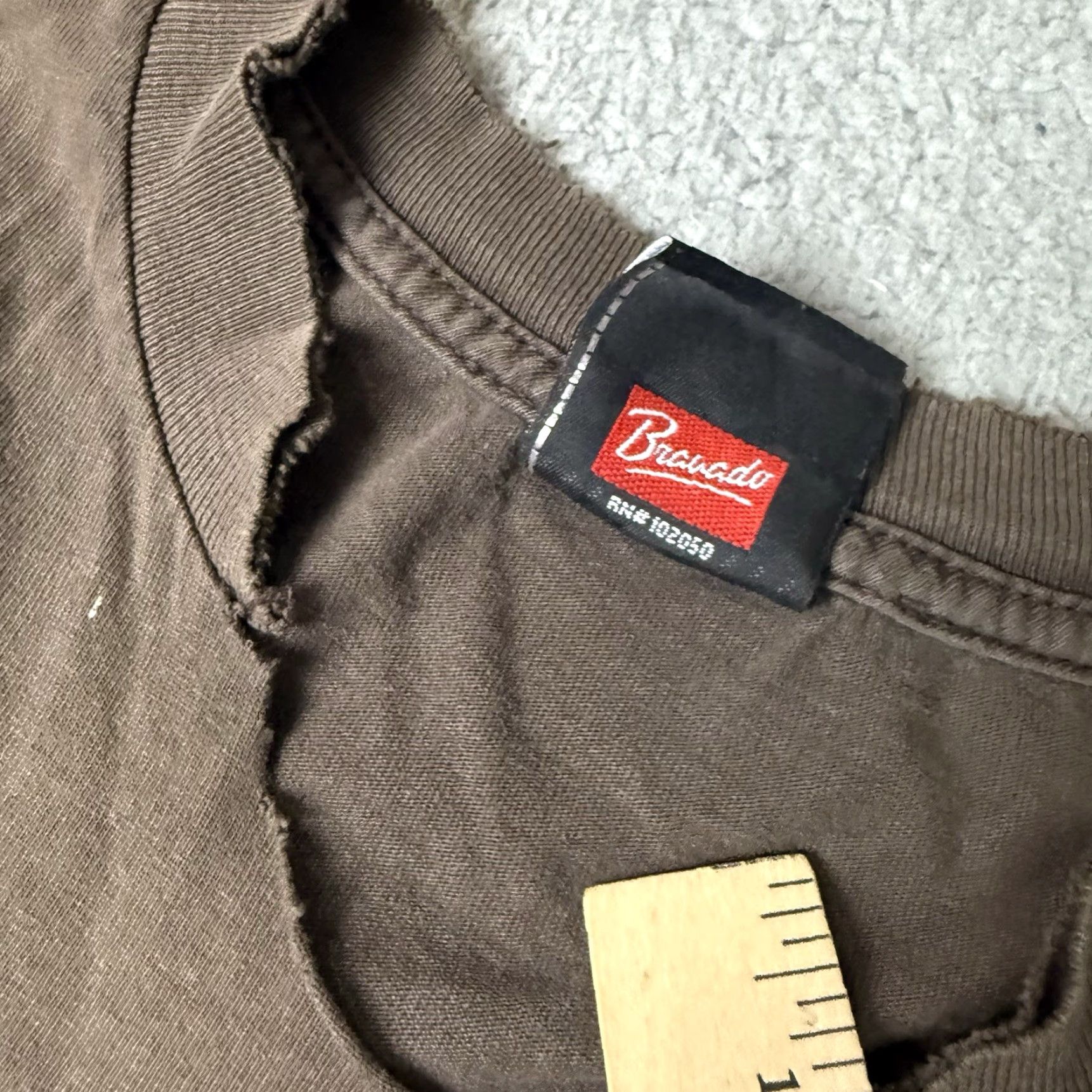 Harley Davidson VINTAGE Harley-Davidson T Shirt Mens L Brown Morgantown Army Rare Distressed Cut Off Graphic Print Crew Neck 2000s USA Y2K Harley Davidson Mens Size US L / EU 52-54 / 3 - 7 Thumbnail
