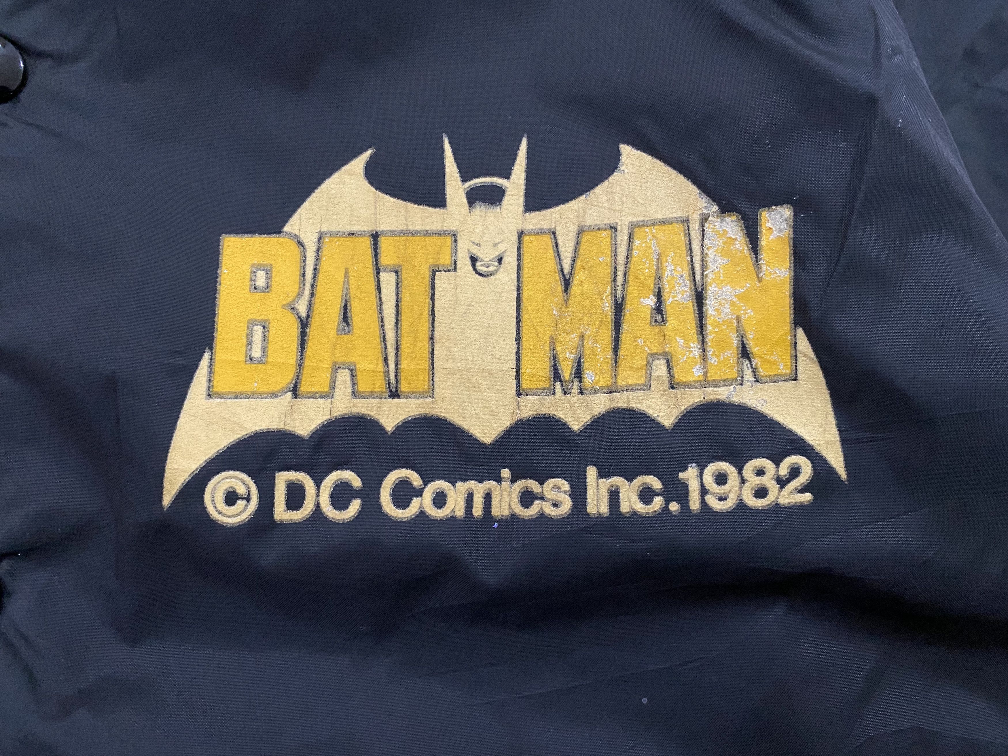 DC Comics × Vintage Vintage BATMAN DC COMIC 1982 Coach Snap Button Jacket Size US L / EU 52-54 / 3 - 3 Thumbnail