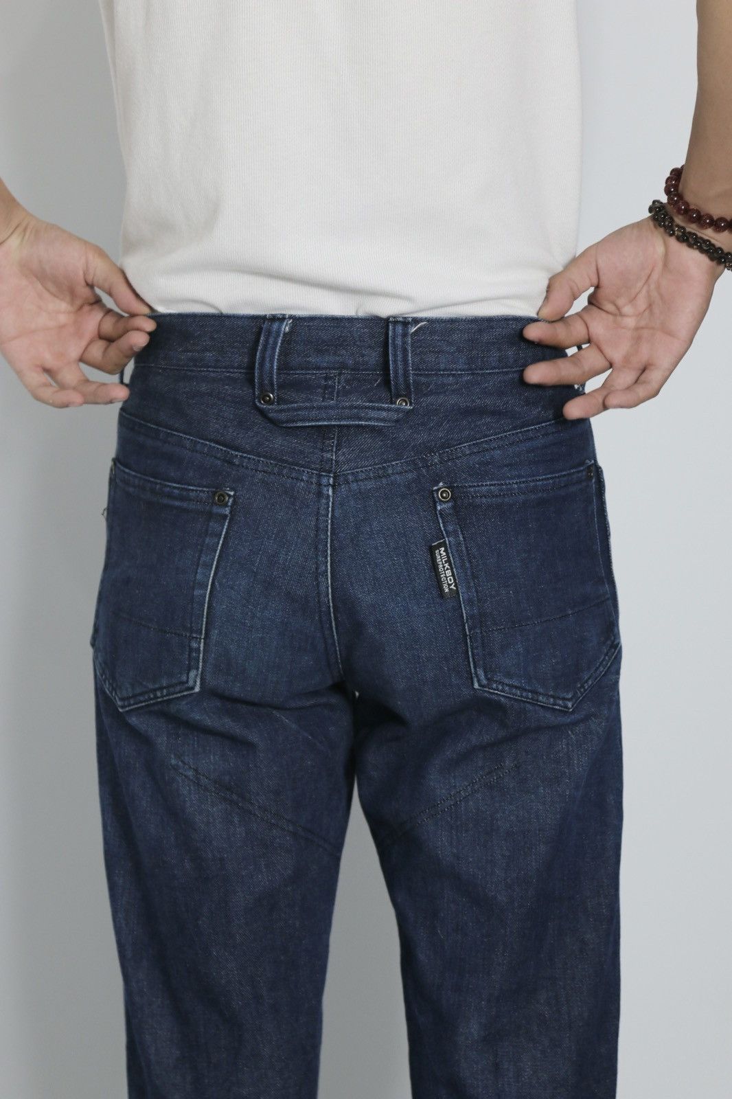 Japanese Brand MILKBOY HARAJUKU BY HITOMI OKAWA INDIGO DENIM Size US 29 - 3 Thumbnail