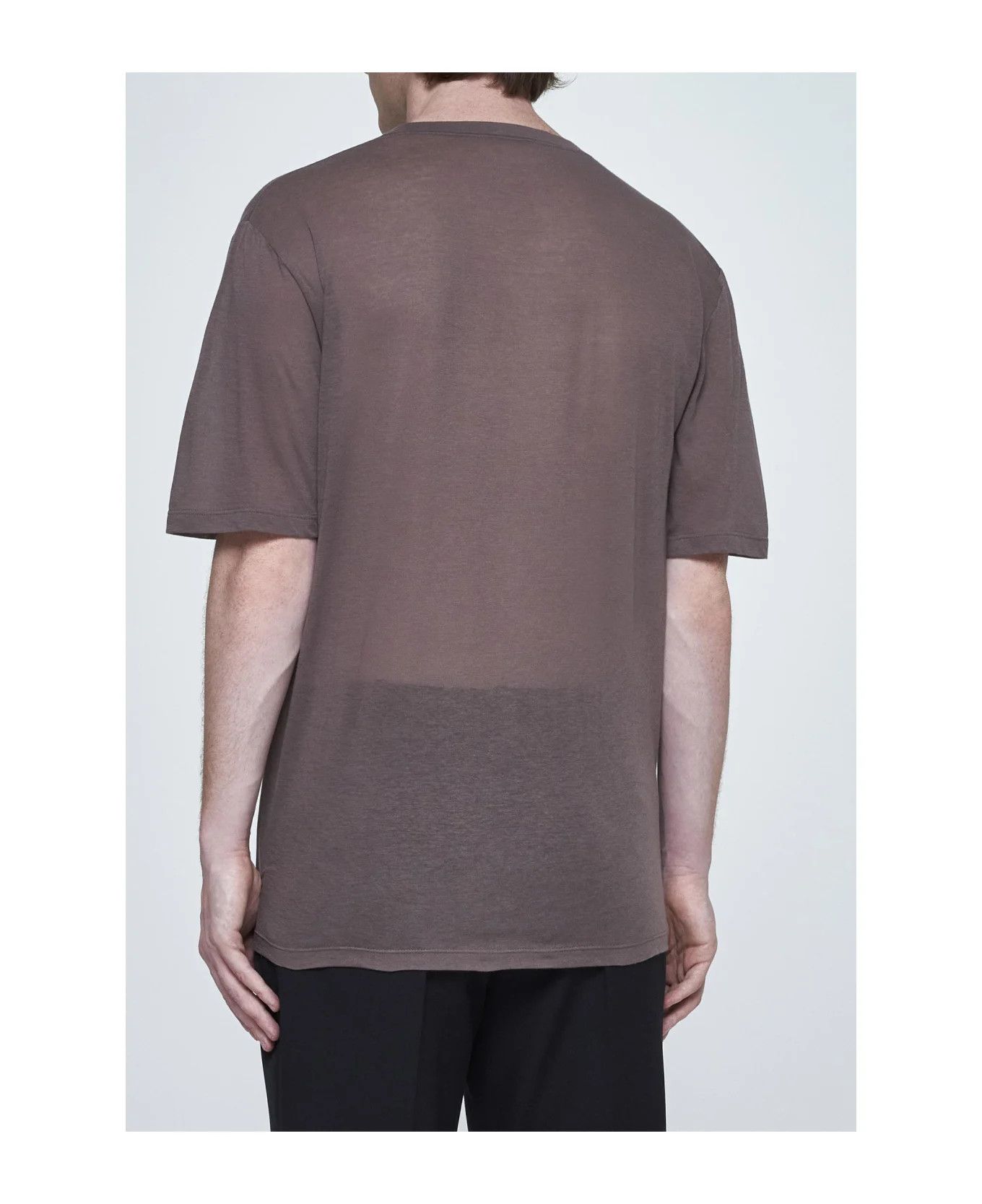 Saint Laurent Paris o1bcso1str0625 Loose Fit T-Shirt Jersey in Beige Size US XXL / EU 58 / 5 - 5 Thumbnail