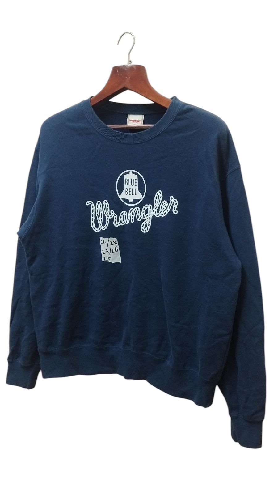 Japanese Brand × Vintage × Wrangler Vtg Wrangler Blue Bell Sweatshirt Big Logo Size US XL / EU 56 / 4 - 3 Thumbnail