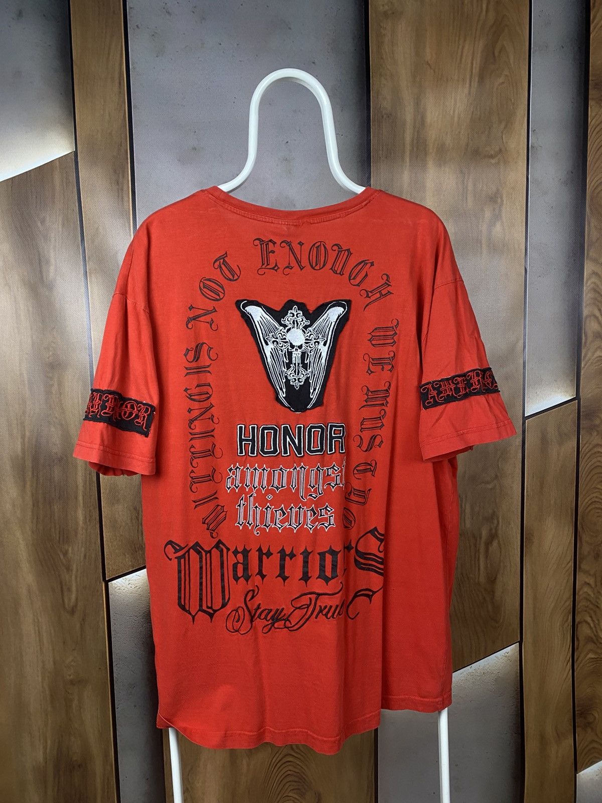 Vintage 🫀Vintage T-Shirt Blac Label Patchwork Rock Band Y2K VTG Tee🫀 Size US XXL / EU 58 / 5 - 1 Thumbnail