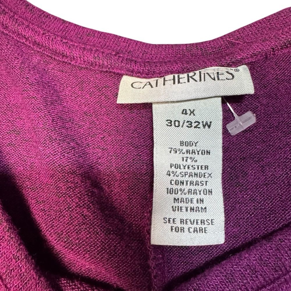 Other New Catherine's Impossibly Soft Duet Purple Tunic Size 4X Size 4XL / US 24-26 - 6 Thumbnail